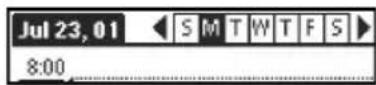SONY Clié PEG-S320 - Scheduling a timed event for another date - 1