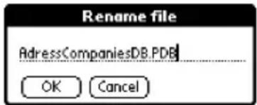 Rename file AdressCompaniesDB.PDB OK Cancel