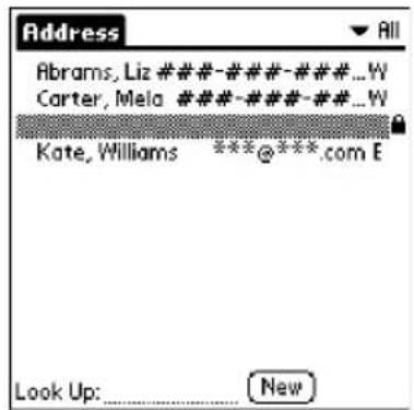 Address All Abrams, Liz ####-###-###...W Carter, Mela ####-###-###...W Kate, Williams ***@***.com E Look Up: New