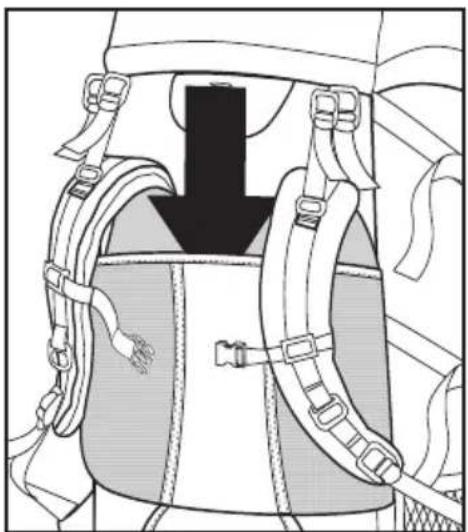 Kelty Squall - Benefits of wearing the belt high on the waist: - 3