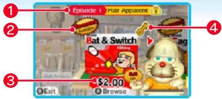 NINTENDO Rustys Real Deal Baseball (3DS) - Browsing Minigames - 1