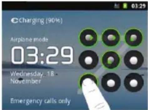ZTE Tureis - Unlocking the Screen With Your Pattern - 1