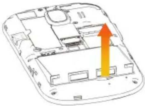 ZTE Tureis - Removing the Battery and SIM/microSD Card - 1