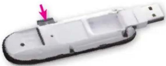 ZTE Rocket MF-591 - Insert the memory card - 1