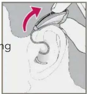 Starkey E Series RIC - To remove the Custom Eartip - 2