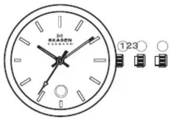 Skagen Ditte - STANDARD DIAL INSTRUCTIONS - 2