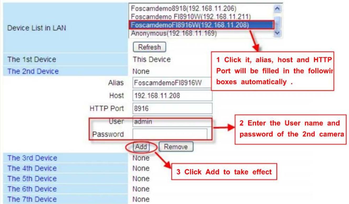 FOSCAM FI8918E - Multi-Device Settings - 1