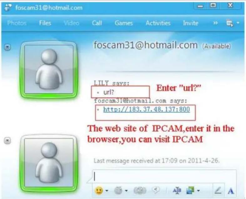 FOSCAM FI8918E - MSN Setting - 3