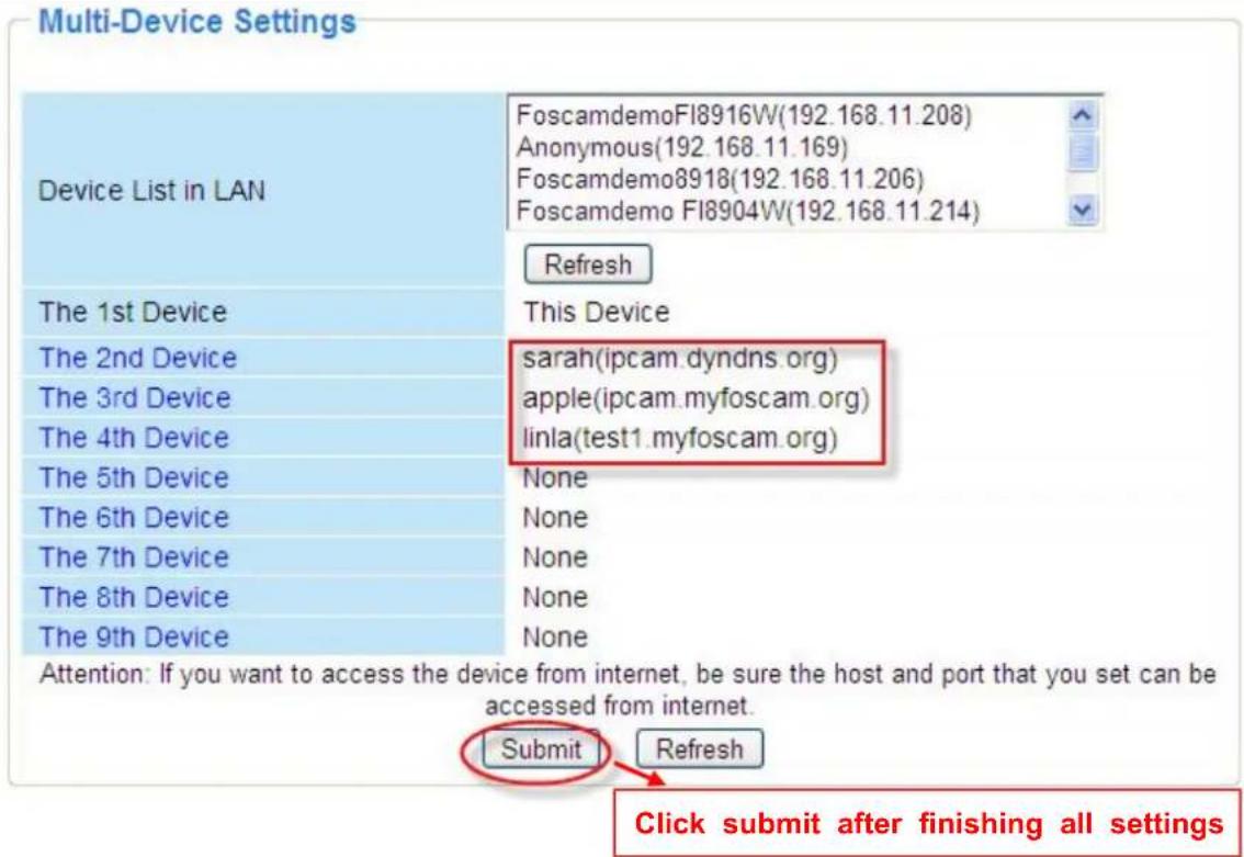 FOSCAM FI8918E - Add cameras in WAN - 3