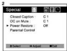 DAEWOO DTQ-19V5FC - Power Restore - 2
