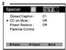 DAEWOO DTQ-19U1FC - CC on Mute - 2