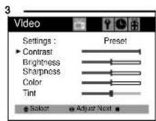 DAEWOO DTQ-19U1FC - Adjusting Video Settings - 3