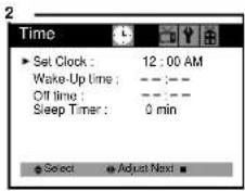 DAEWOO DTQ-13V4FC - Setting the Clock - 2