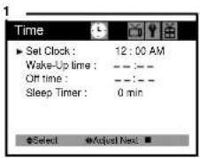 DAEWOO DTQ-13V4FC - Settings the Wake-Up Time - 1