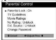 DAEWOO DTQ-13V4FC - Parental Control Settings - 4