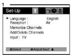 DAEWOO DTQ-13V4FC - Programming Your TV's Channel Memory - 1