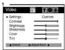 DAEWOO DTQ-13V4FC - Adjusting Video Settings - 1
