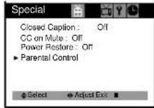 DAEWOO DTQ-13U1FC - Parental Control Settings - 1