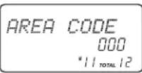 SYLVANIA STC984 - Setting the Area Code - 1