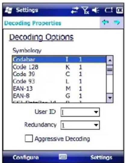 DATALOGIC 94ACC1382 - Decoding Options - 2