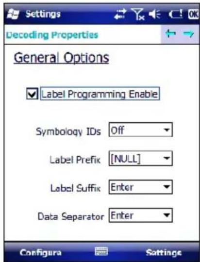 DATALOGIC 94ACC1382 - General Options - 2