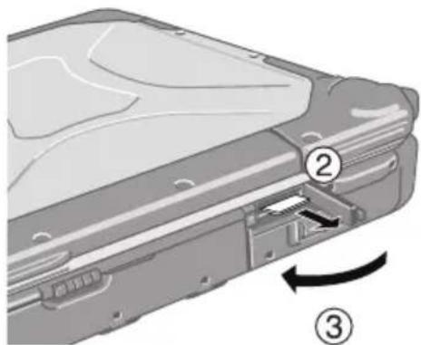 PANASONIC Alltel EVDO - ● Removing a SIM card - 4