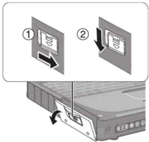 PANASONIC Alltel EVDO - Open the cover. - 1