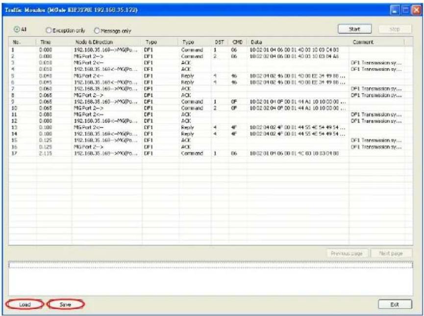 Moxa MGate EIP3270I-T - Open Traffic Monitor Window - 3
