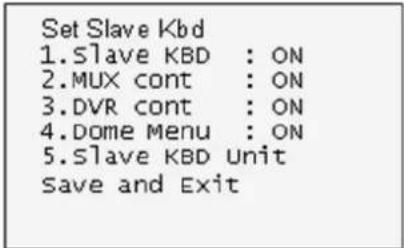 REVO REJCPTZ-1 - Configuration of Master and Slave Keyboards. - 8