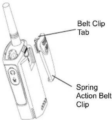Belt Clip Tab Spring Action Belt Clip