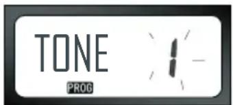 TONE PROG : 1 -