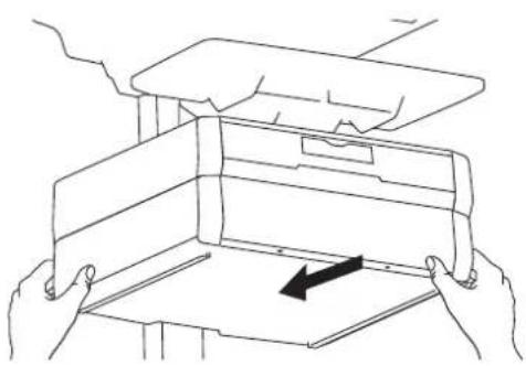Ergotron 97-851 - b Slide the drawer completely onto the bottom tracks of the top drawer. - 1