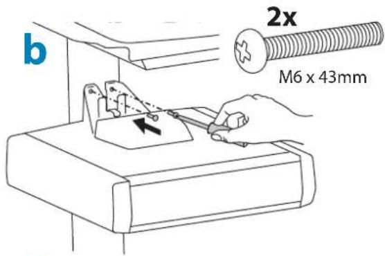 b 2x M6 x 43mm