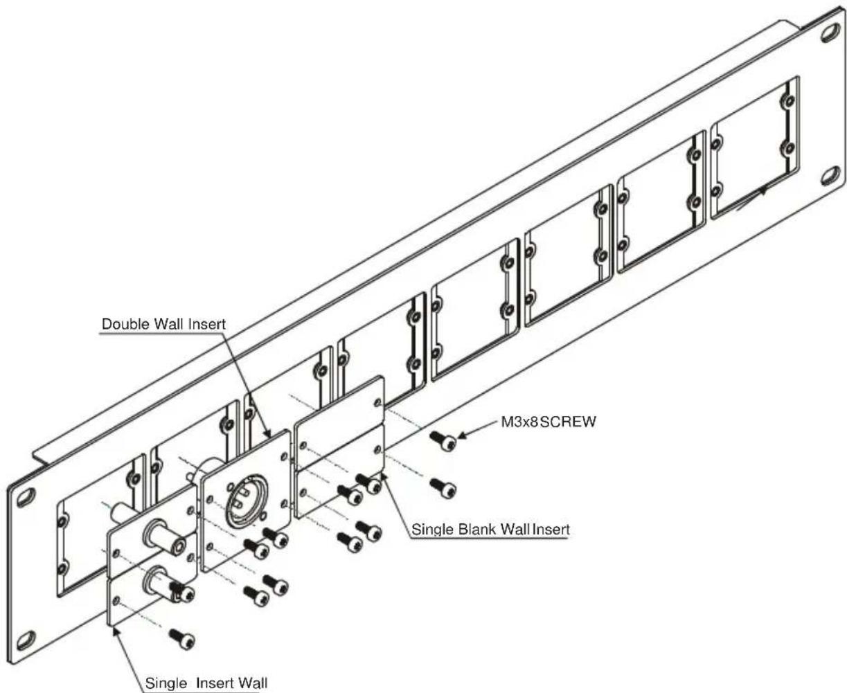 Kramer RK-WP16 - Installing Inserts on the RK-WP16 - 1