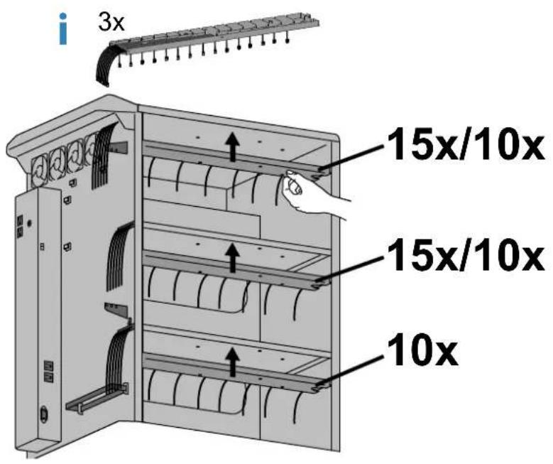 Ergotron 97-939 - Route ethernet cables through side channels and attach cable trays. - 1