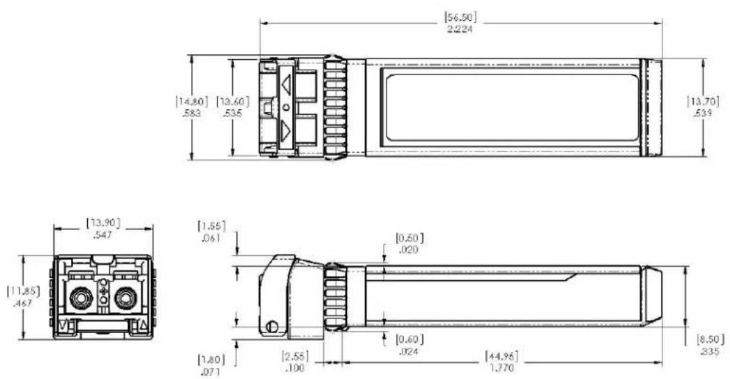Finisar FTLF1429P3BCE - Mechanical Specifications - 1