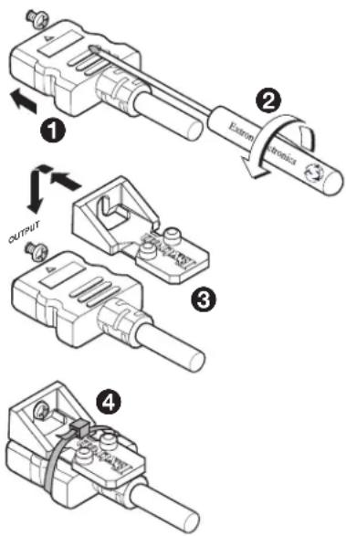 Extron DSC 3G-HD A - Securing the HDMI Connector Using the LockIt Bracket - 1