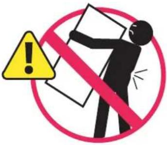 Prohibition sign with warning symbol and exclamation mark, indicating no liability or caution