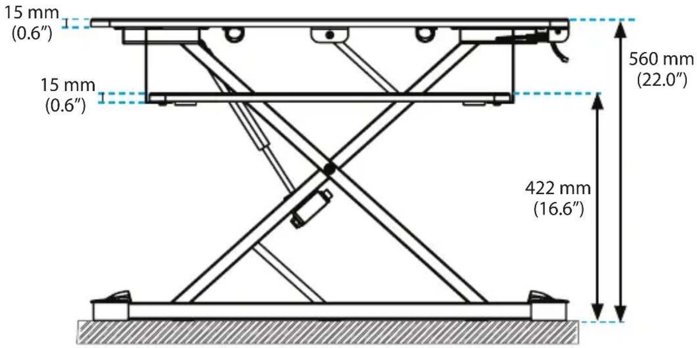 StarTech.com ARMSTSL - Product dimensions - 2