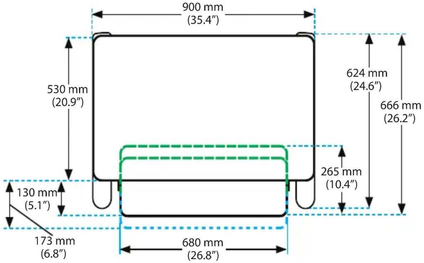 StarTech.com ARMSTSL - Product dimensions - 3