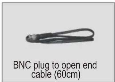 BNC plug to open end cable (60cm)