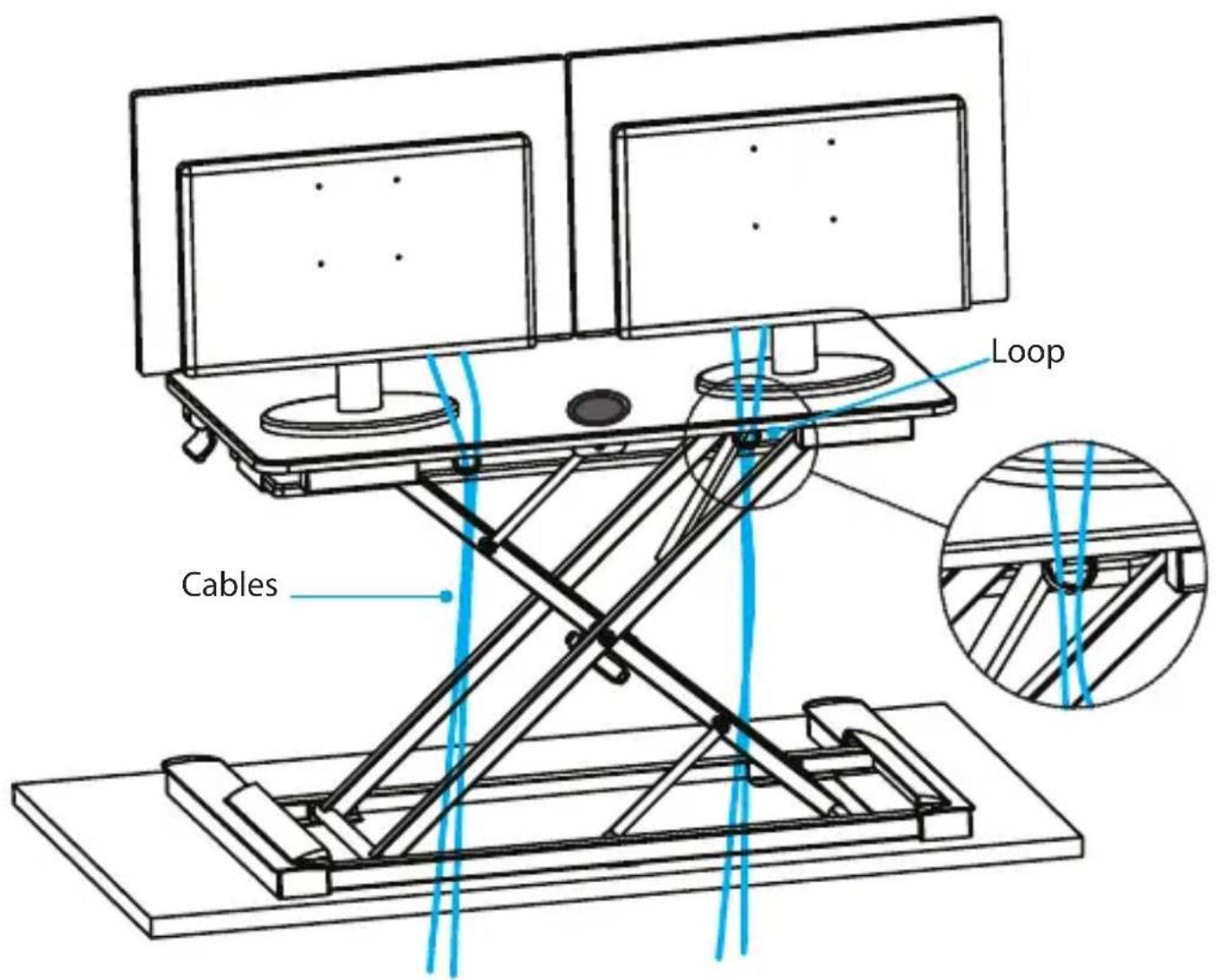 StarTech.com ARMSTSLG - Place free-standing equipment onto the Workstation - 2