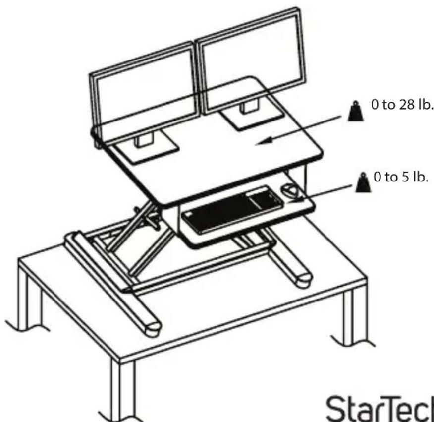 StarTech.com ARMSTSLG - Place free-standing equipment onto the Workstation - 1