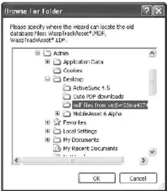 Wasp MobileAsset Enterprise Web Module - MIGRATING AN EXISTING DATABASE - 6
