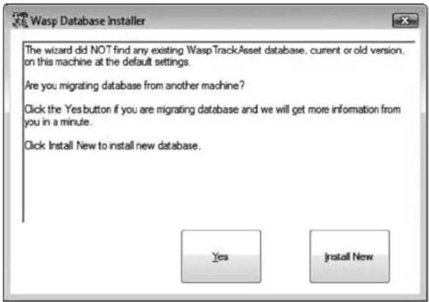 Wasp MobileAsset Enterprise Web Module - Database Installation - 2