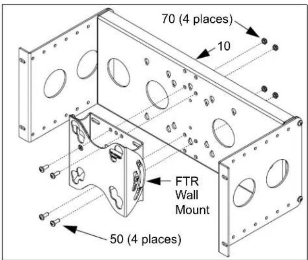70 (4 places) 10 FTR Wall Mount 50 (4 places)