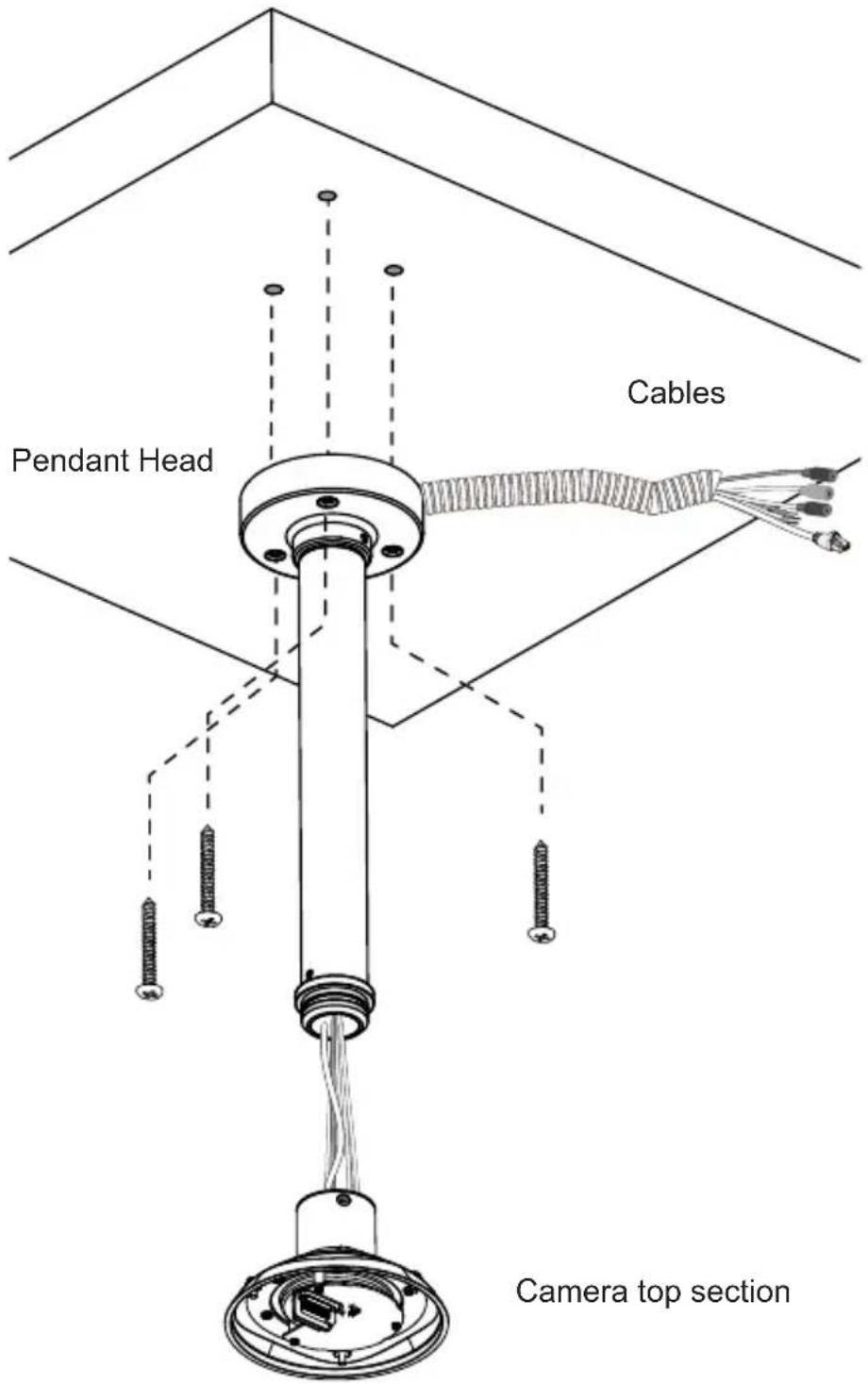 Pendant Head Cables Camera top section