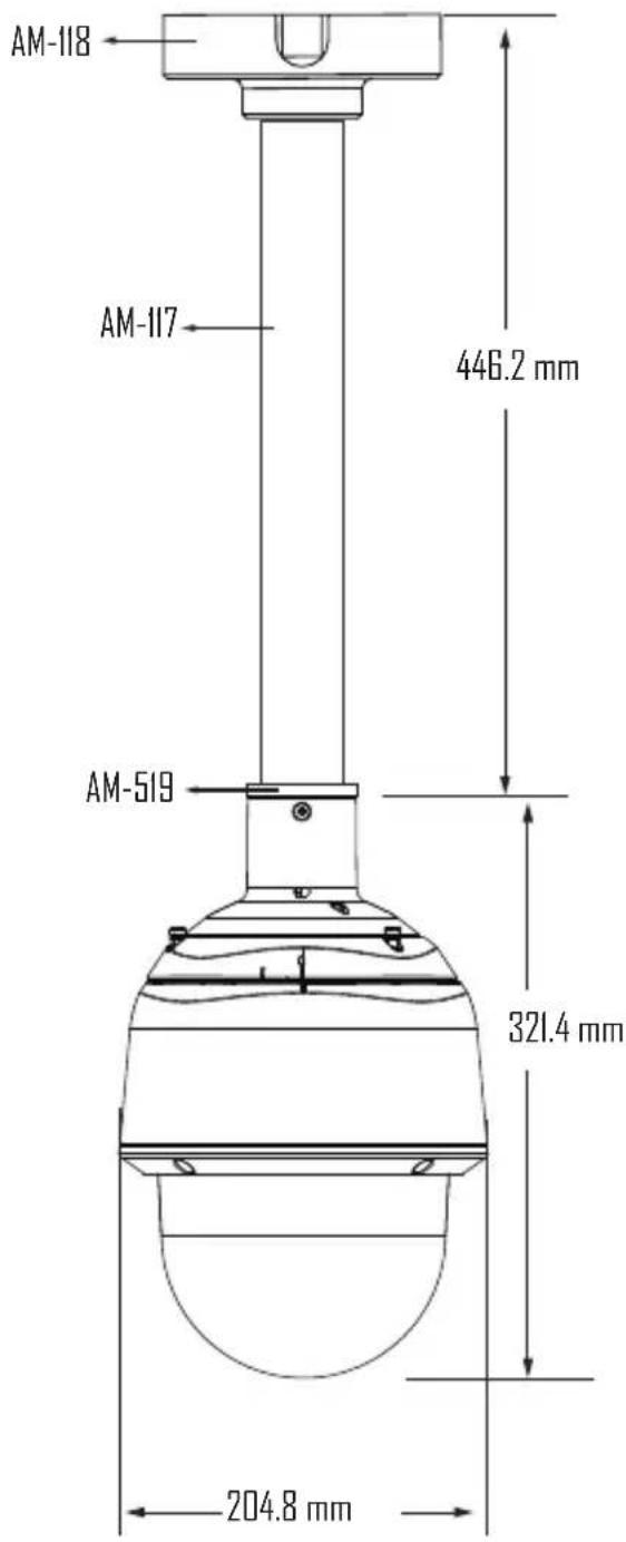 AM-118 AM-117 446.2 mm AM-519 321.4 mm 204.8 mm