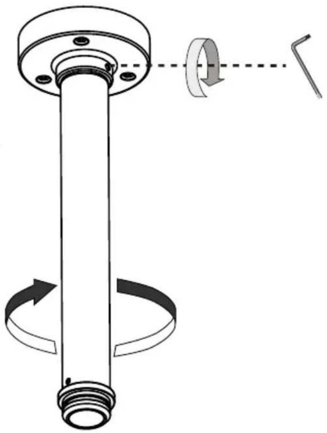 Vivotek AM-231 - IV-1-2. Pendant Mount with Pendant Pipe: AM-116/AM-117 & AM-118 - 2