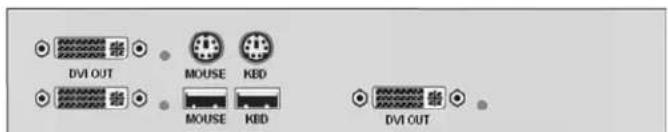 DVI OUT MOUSE KBD MOUSE KBD DVI OUT